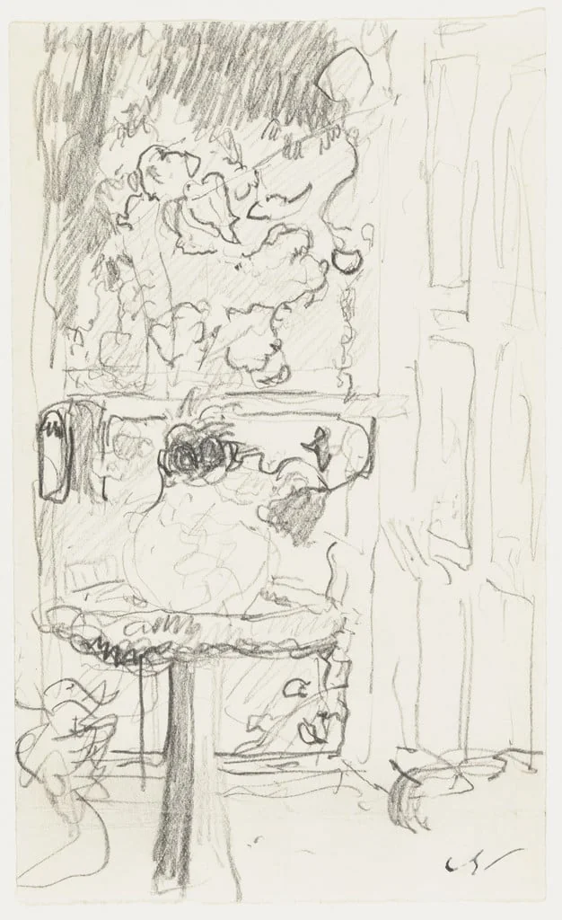 Untitled, by Édouard Vuillard, graphite, 1914