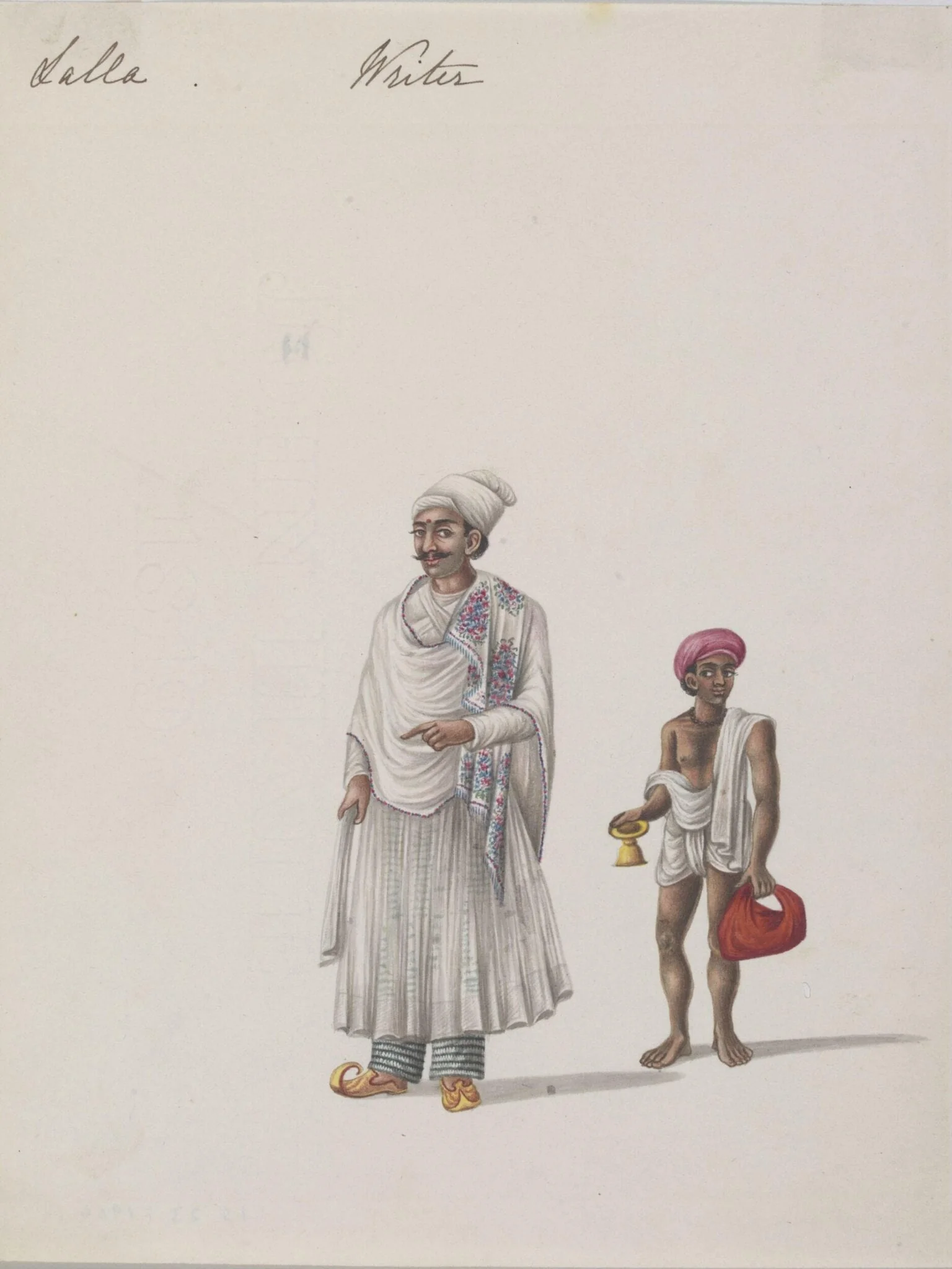 A scribe, by Unknown, paint, 1826