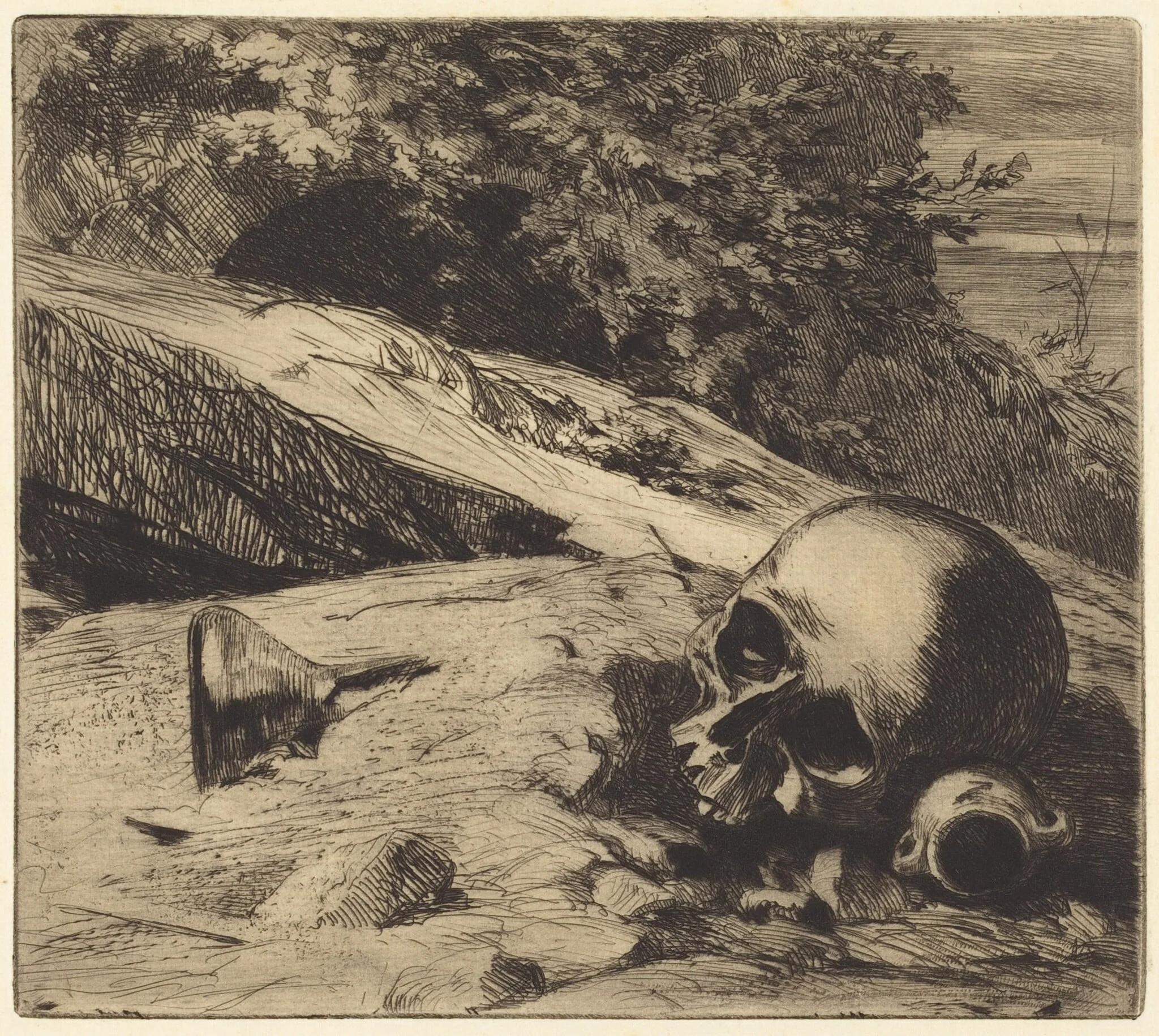 La terre (Earth), by Jules-Ferdinand Jacquemart, ink, 1863