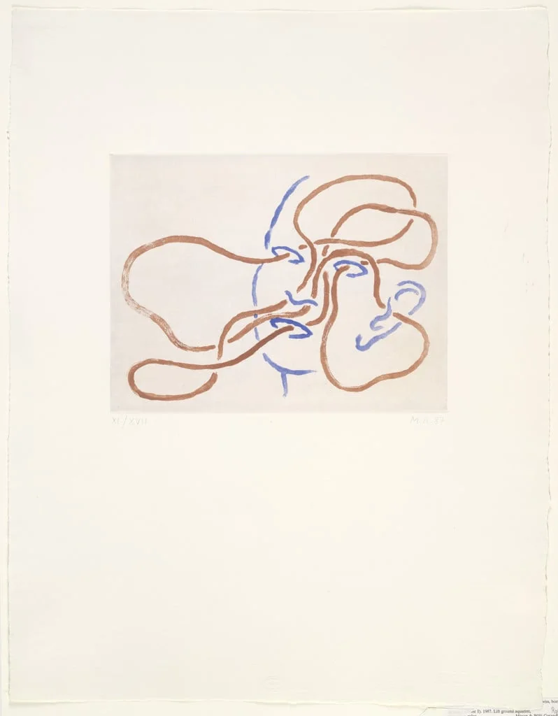 Untitled, by Markus Raetz, ink, 1987