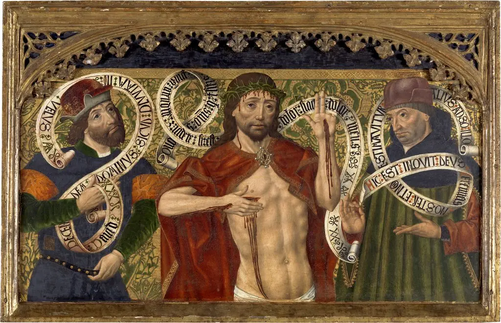 Christ of Mercy between the Prophets David and Jeremiah