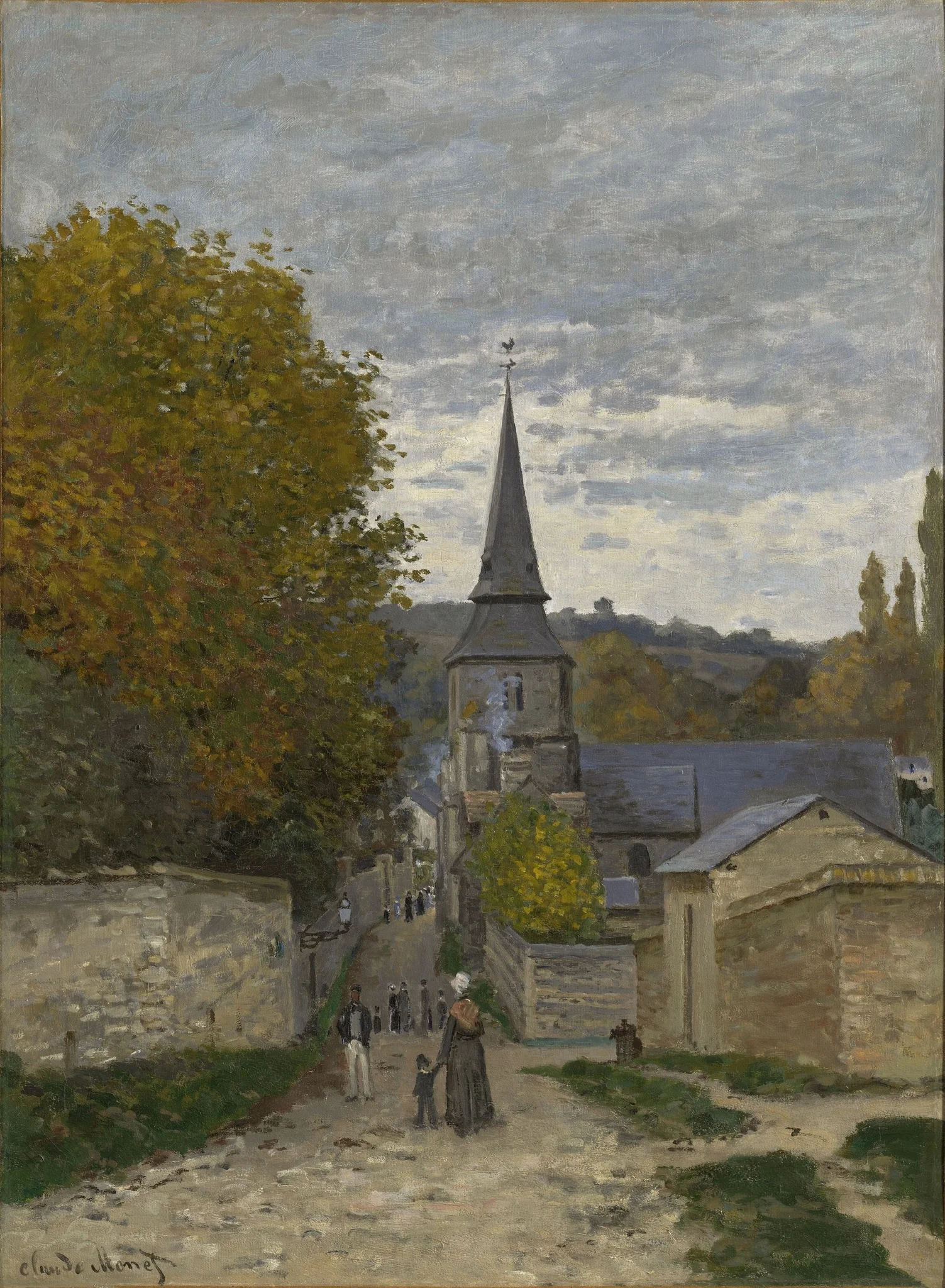 Street in Sainte-Adresse, by Claude Monet, oil, 1867