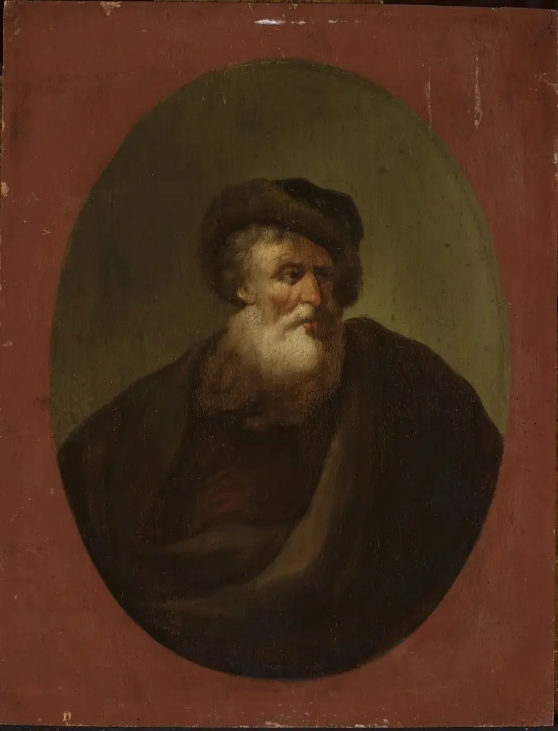 Old man looking to the right