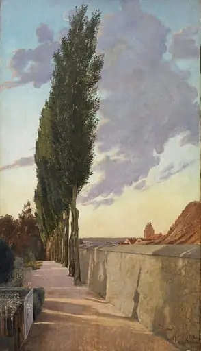 Landscape with Poplars. September Evening