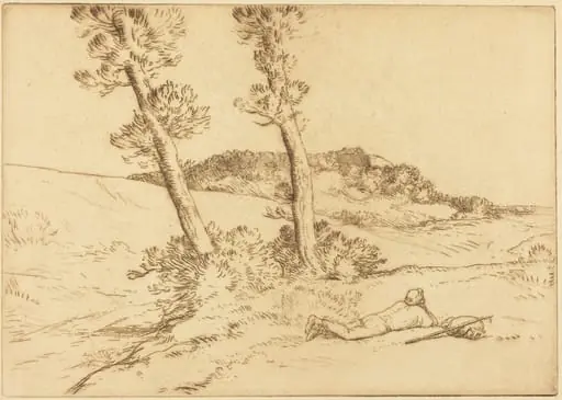 Traveler Reclining on the Grass (Le voyageur etendu sur le gazon)