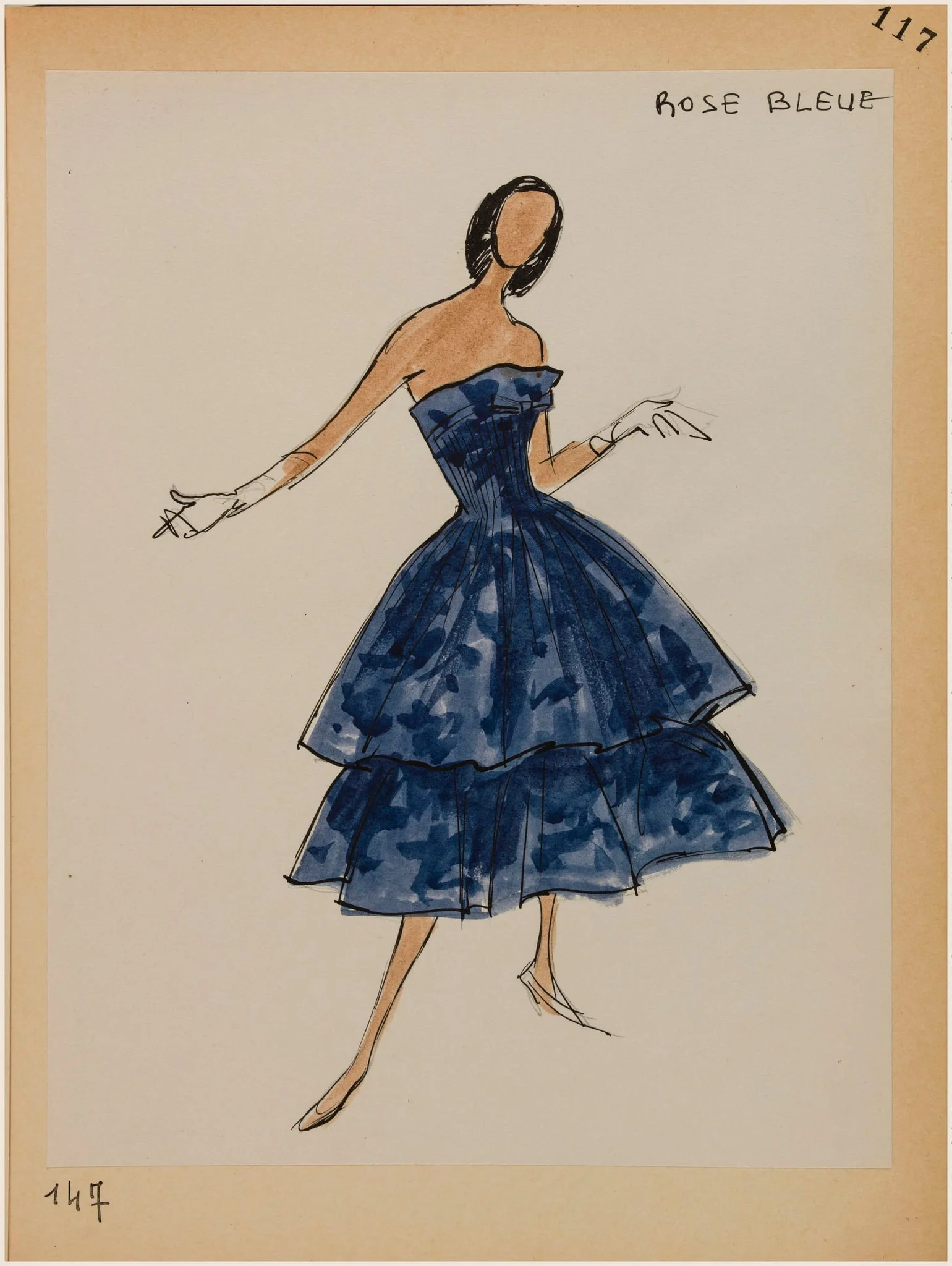 Rose bleue, by Marie-Louise Carven, 1956