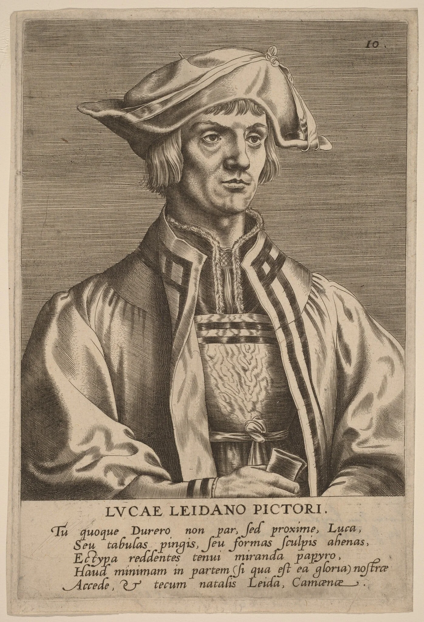 Lucas van Leyden, by Johan Wierix, ink, 1586