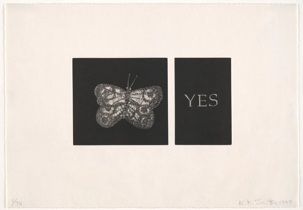 Untitled, by Kiki Smith, ink, 1997