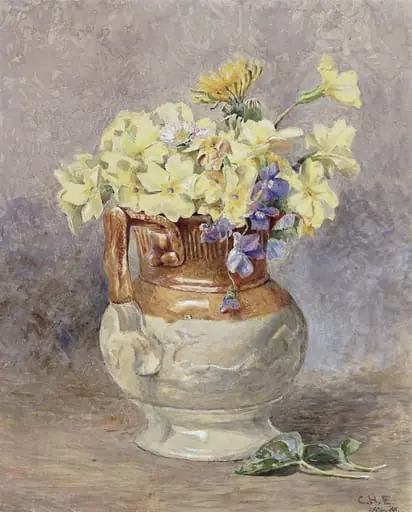 A Child's Nosegay: Wild Flowers in a Jug