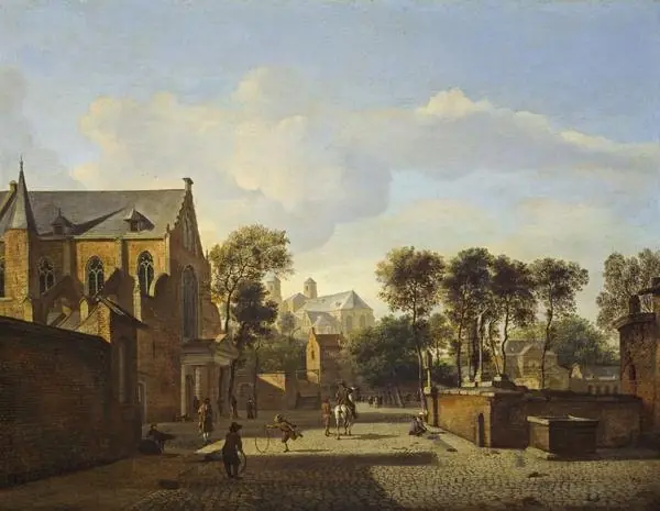 A View in Cologne with the Karthausekirche and St. Panthaleon