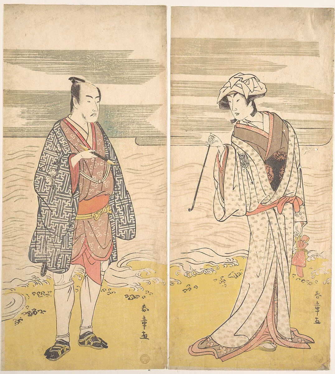 Untitled, by Katsukawa Shunjō, ink, 1779