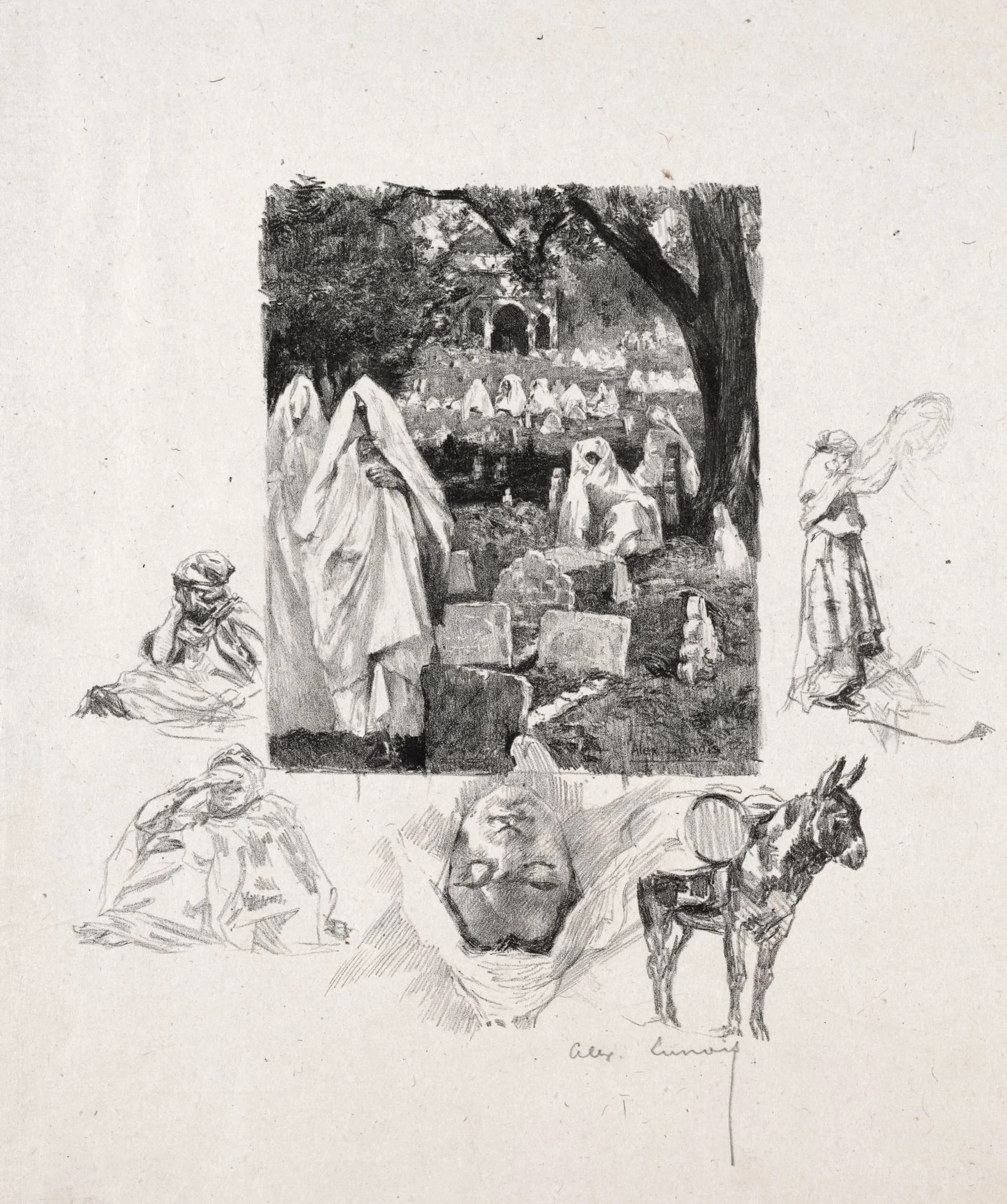 Moroccan Sketches, by Alexandre Lunois, 1901