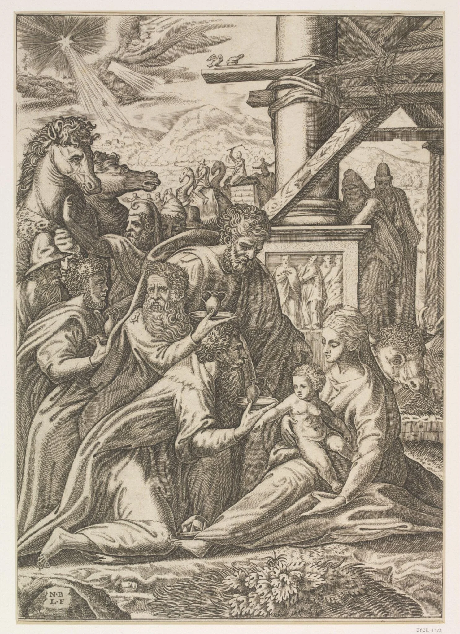 The Adoration of the Magi, by Nicolas Beatrizet, 1520