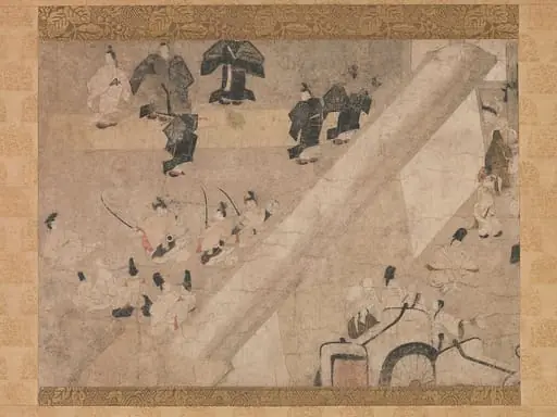 「高陽院駒競行幸絵巻」『栄花物語』  断簡|"Imperial Visit to the Great Horse Race at the Kaya-no-in Mansion"  from the Tale of Flowering Fortunes