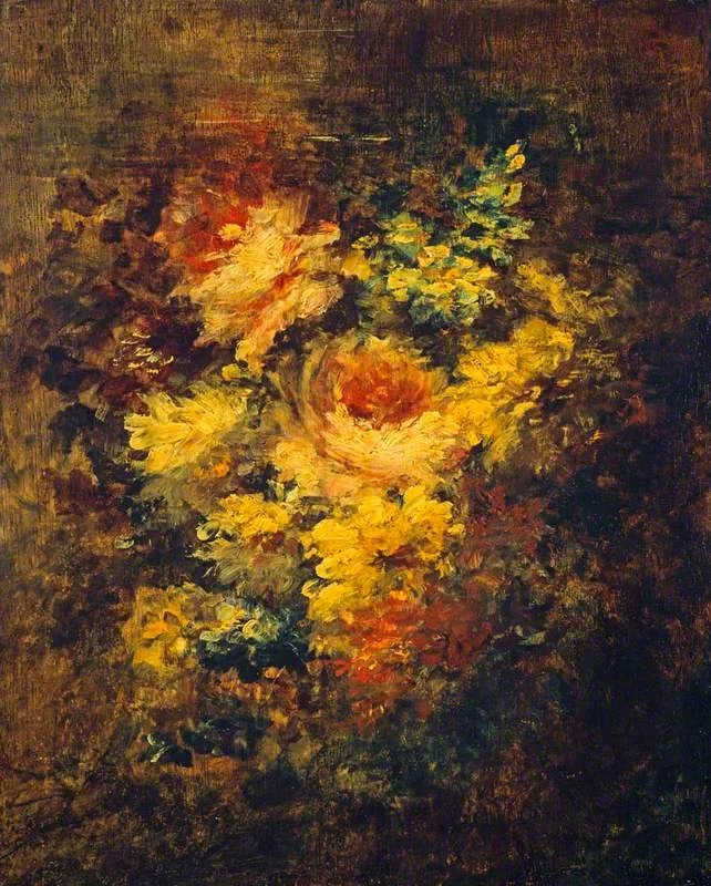Flowers, by Narcisse Virgilio Díaz, oil, 1841