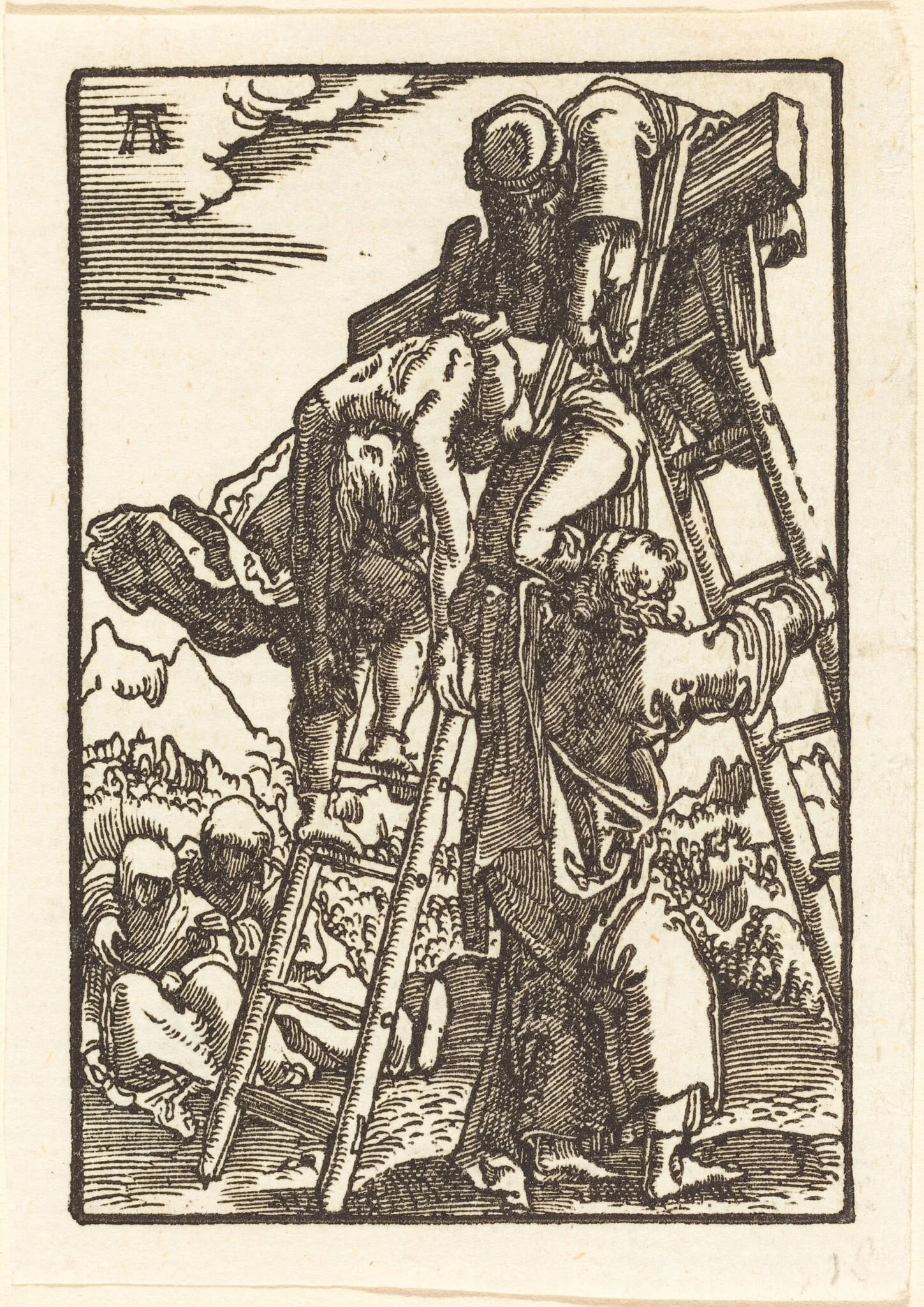 The Descent from the Cross, by Albrecht Altdorfer, ink, 1513