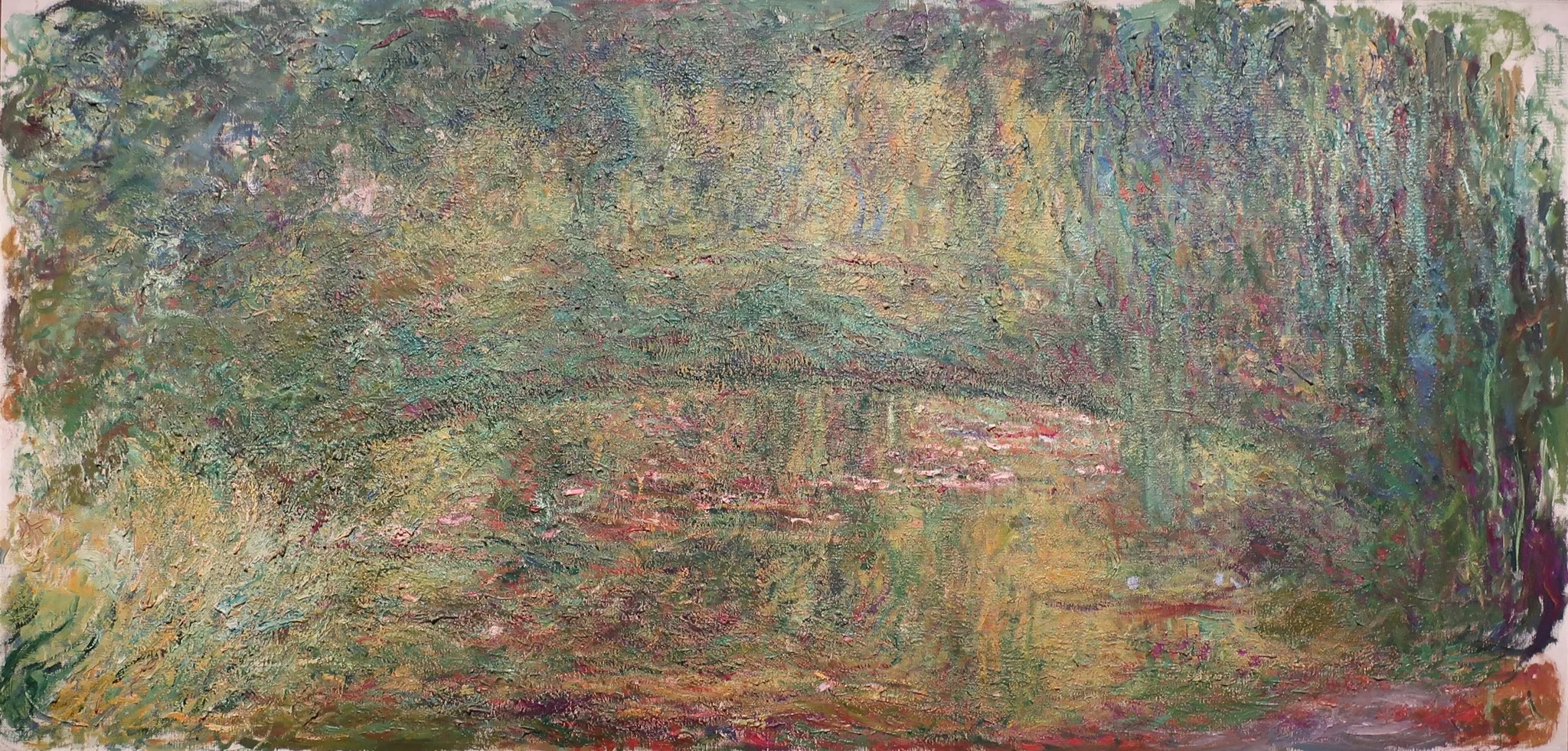 The Japanese Bridge, by Claude Monet, oil, 1918