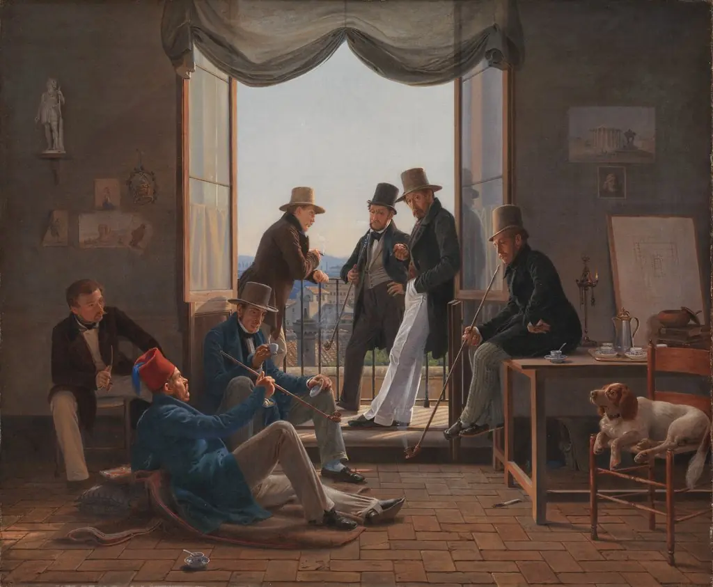 A Group of Danish Artists in Rome