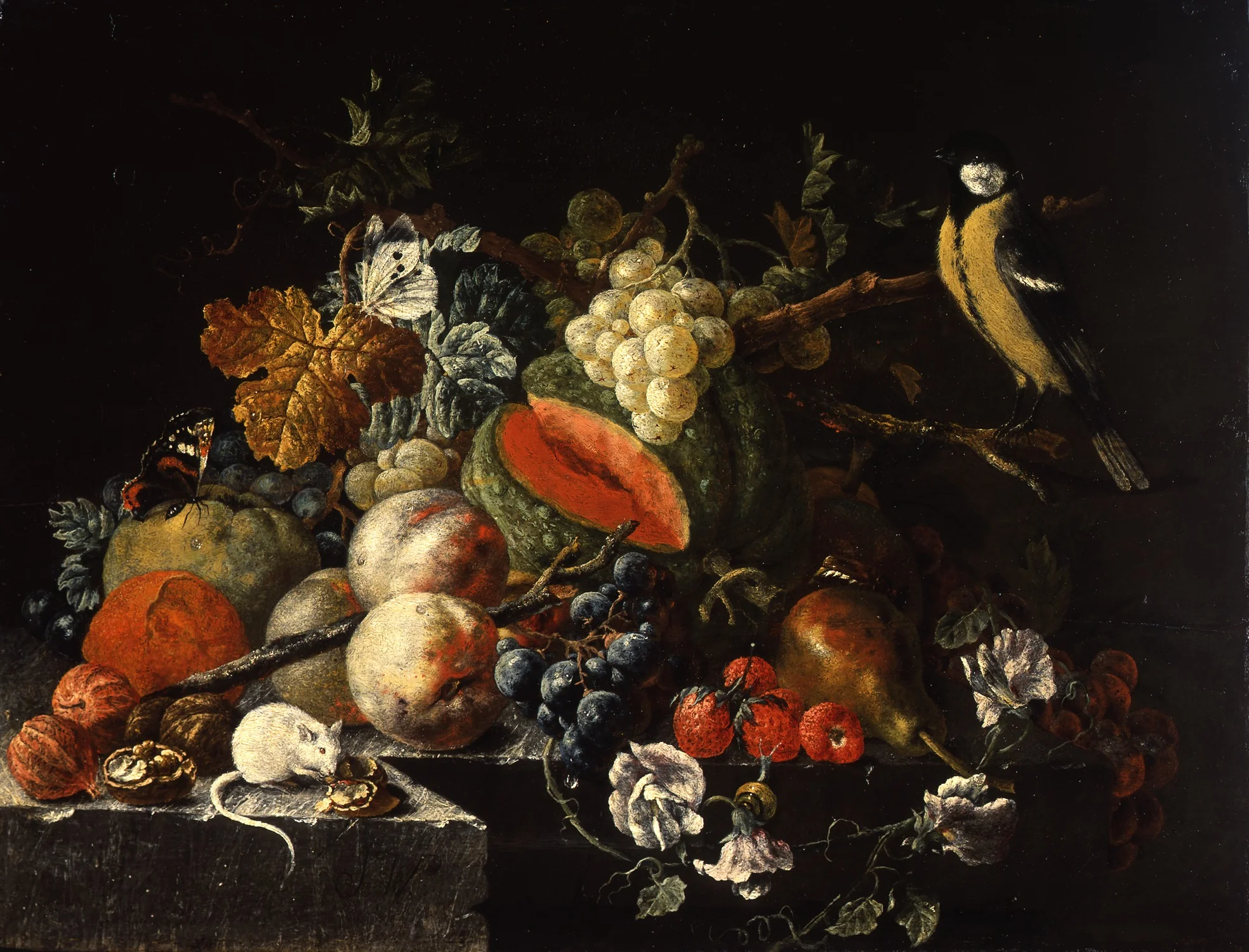 Still Life with Fruits, Flowers and Animals