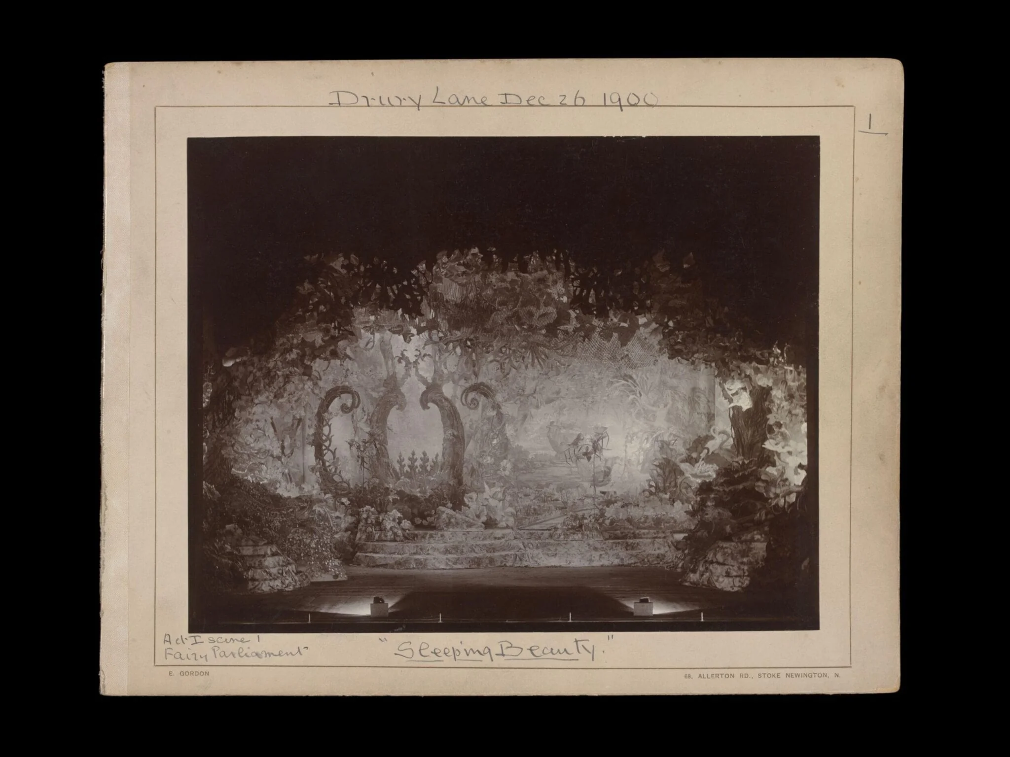 Photograph of Sleeping Beauty at Drury Lane 1900, by E Gordon, photographic, 1901