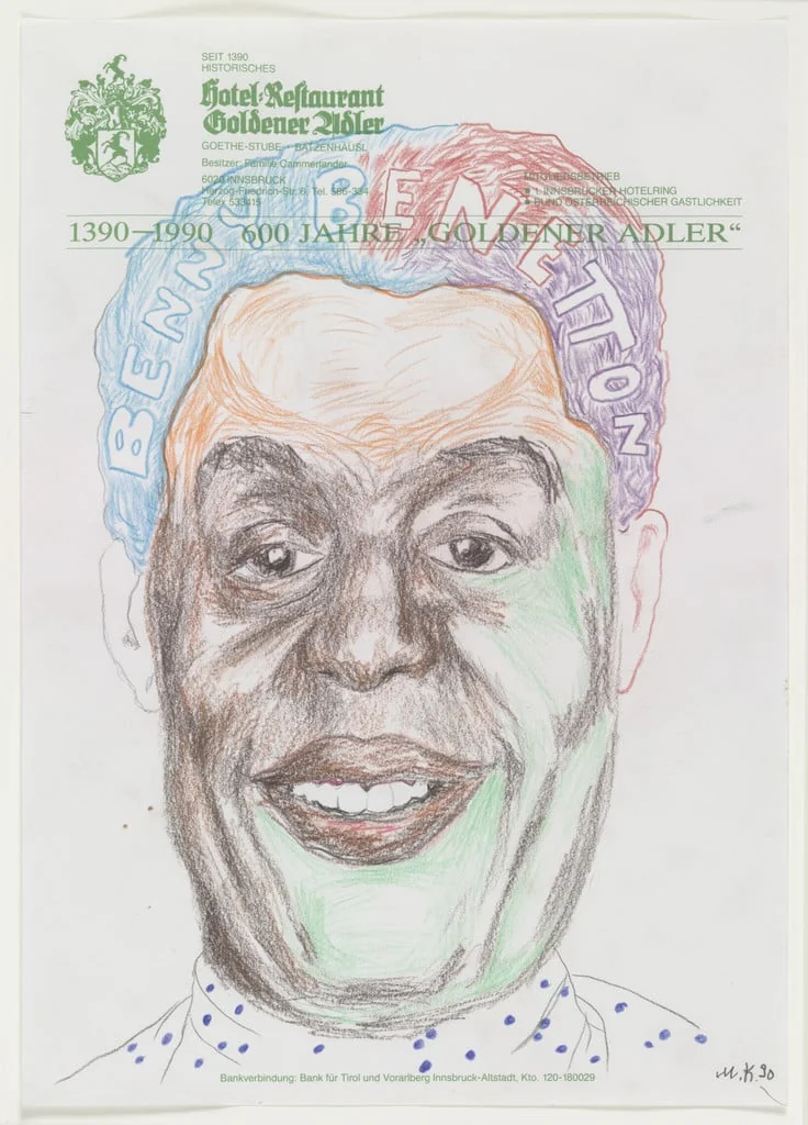 Untitled, by Martin Kippenberger, graphite, 1990