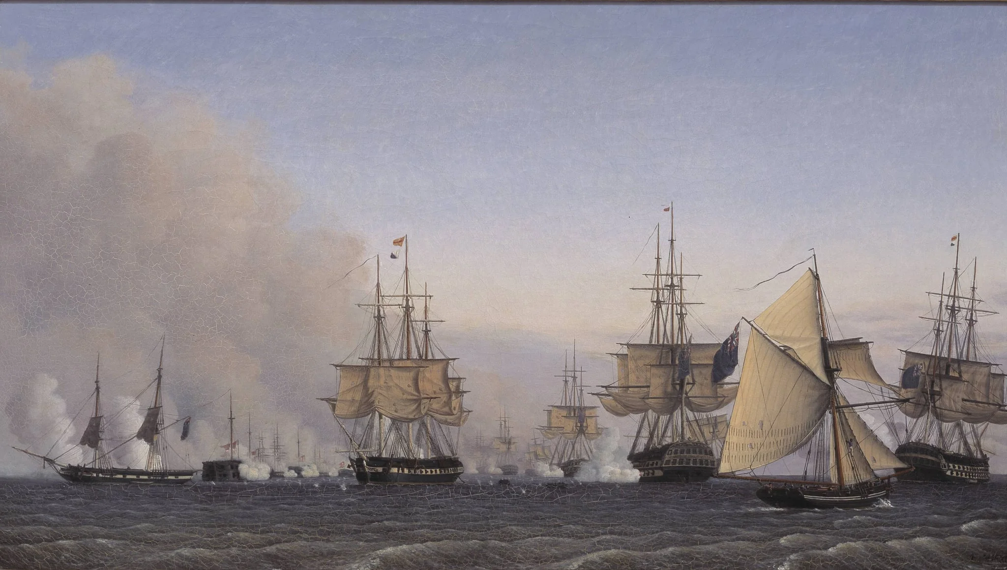 Slaget på Rheden den 2. april 1801, by Unknown, 1850