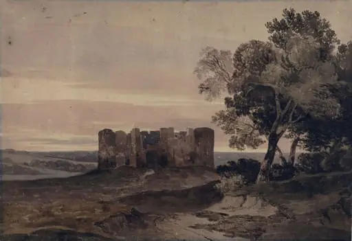 Ruined castle: Evening