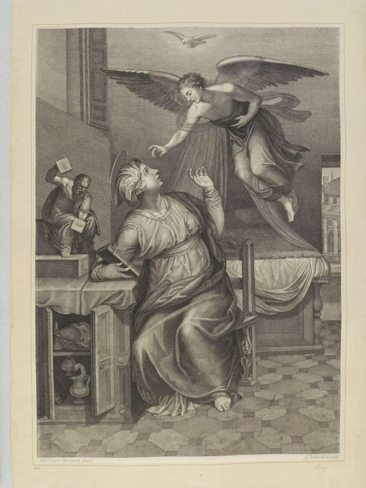 The Annunciation, by Giovanni Vitalba, 1750
