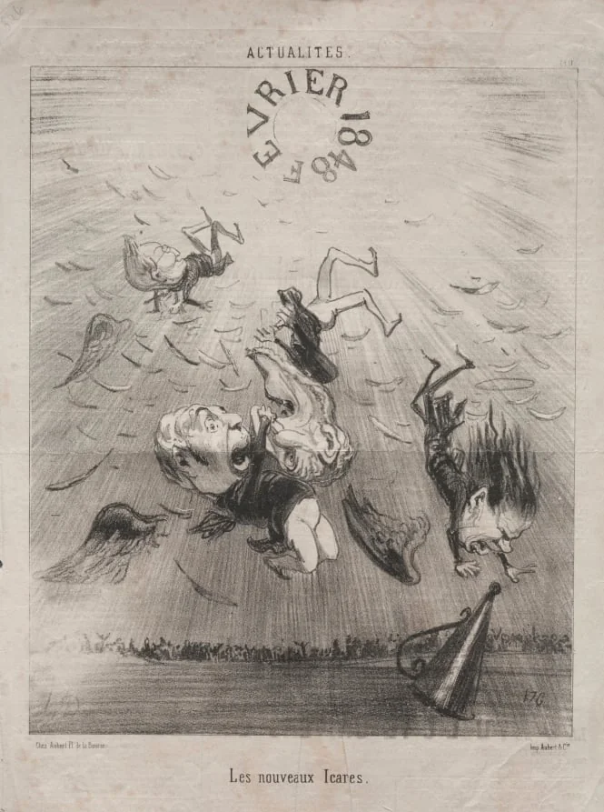 The new Icarus, by Honoré Daumier, 1850
