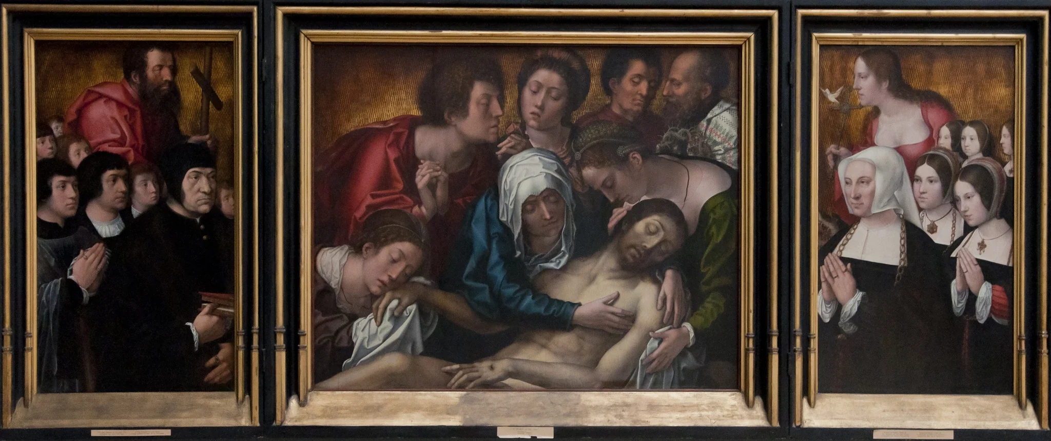 Haneton Triptych, by Bernard Van Orley, oil, 1521