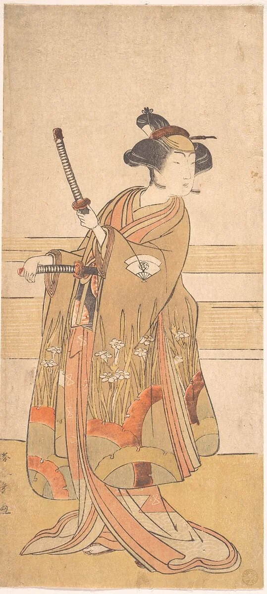 Untitled, by Katsukawa Shunshō, ink, 1775