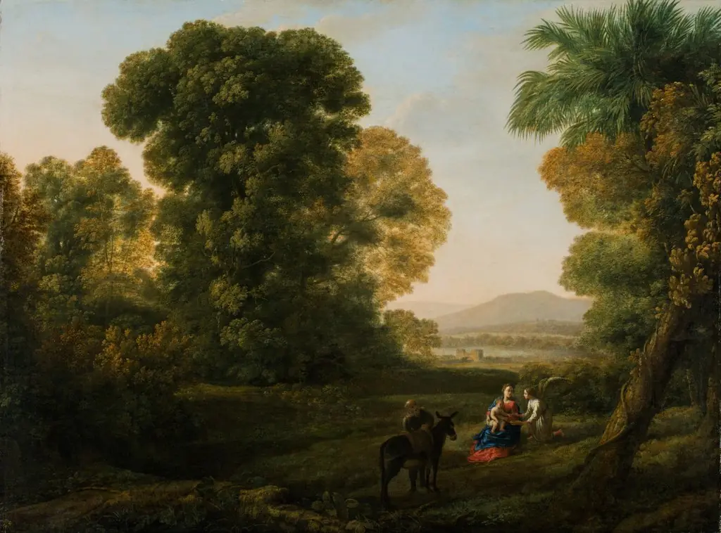 Paysage avec le repos pendant la fuite en Egypte