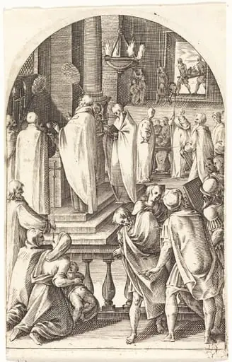 Saint Basil Celebrating the Mass