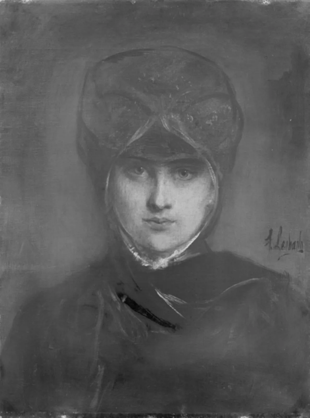 Portrait of a Woman (Frau Gregas?), by Unknown, unspecified, 1877