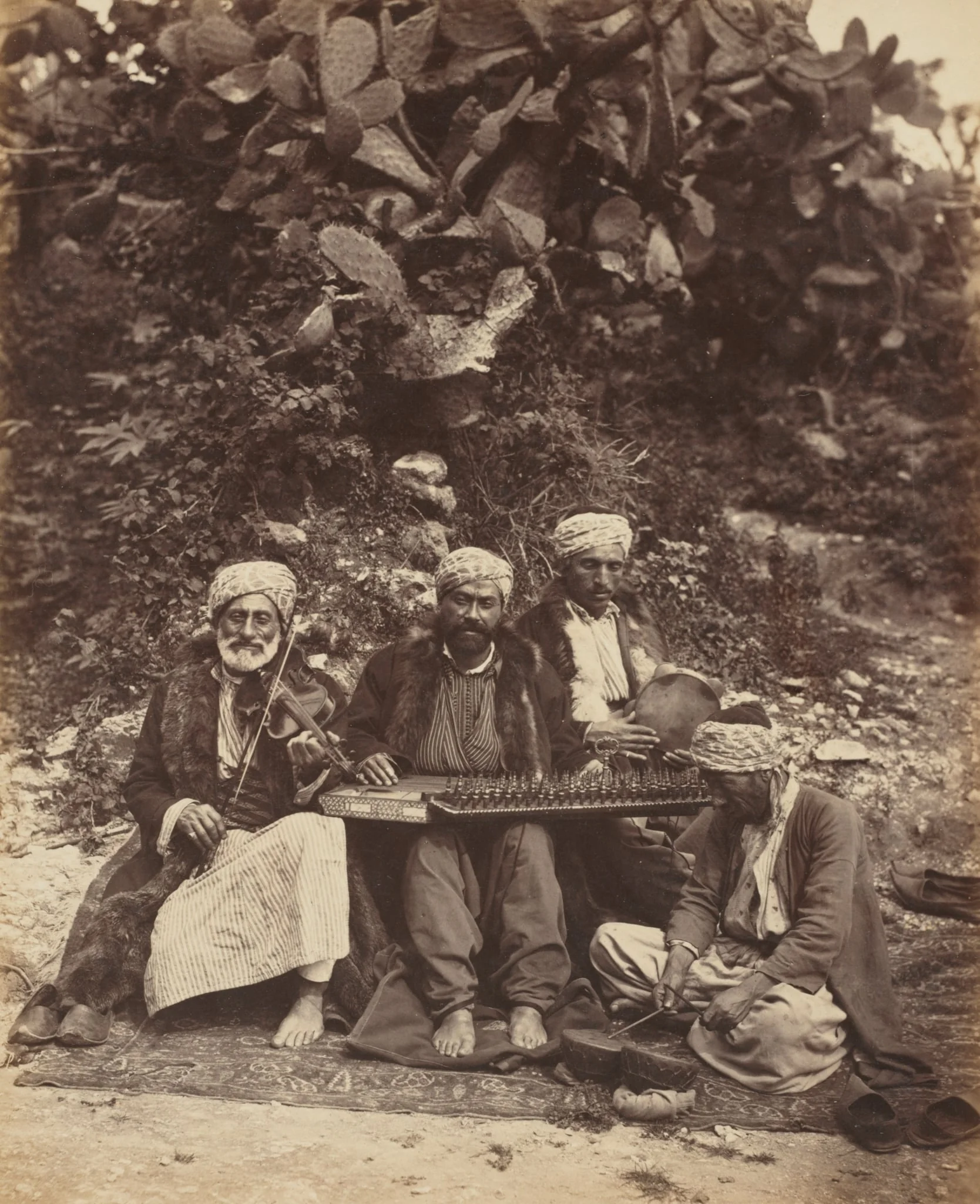Arab Musicians, by Ludovico Wolfgang Hart, 1864