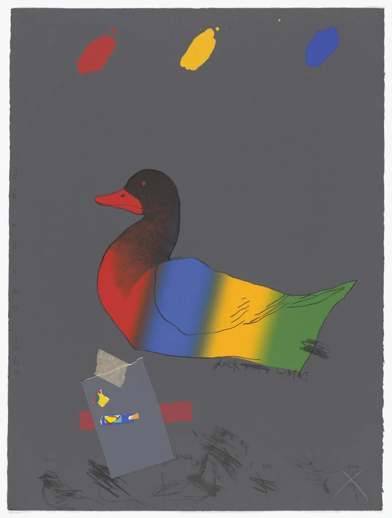 Untitled, by Raymond Saunders, ink, 1975