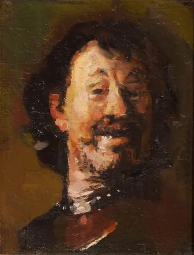 Omul care râde (interpretare după Rembrandt)