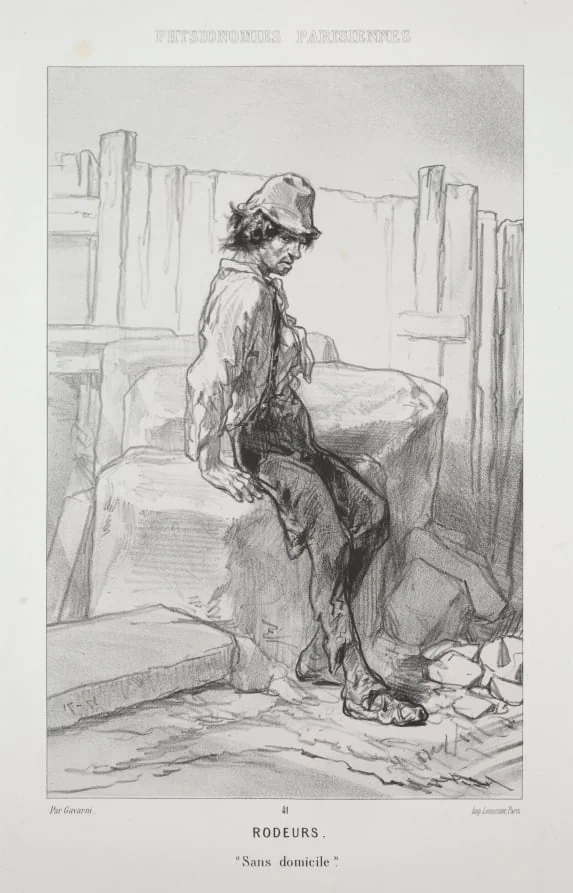 Rodeurs, by Paul Gavarni, 1858