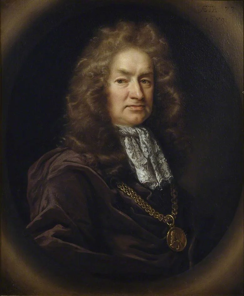 Elias Ashmole, by John Riley, oil, 1694