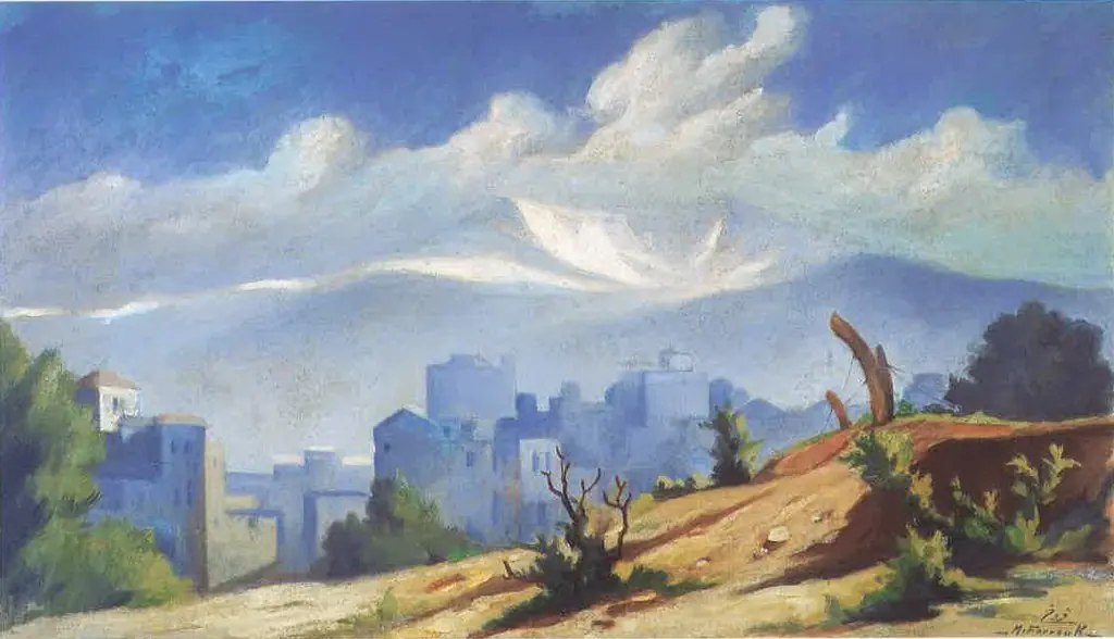 Beirut and Sannine from Tallet Al-Khayyat