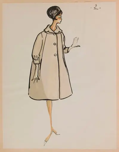 Manteau ample gris clair