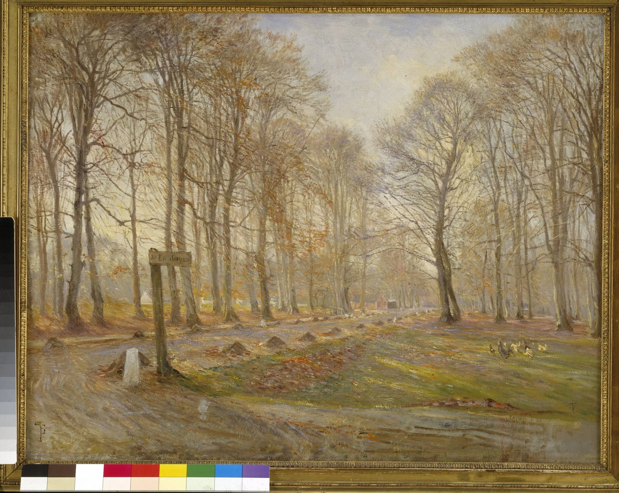 Late Autumn Day in the Jægersborg Deer Park, North of Copenhagen, by Unknown, 1886
