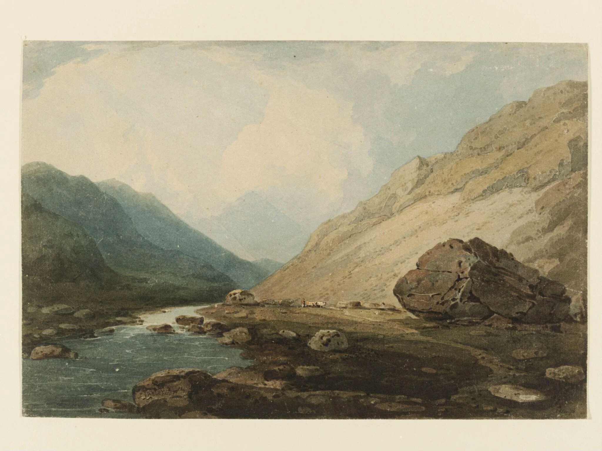 View in the Pass of Llanberis, Wales