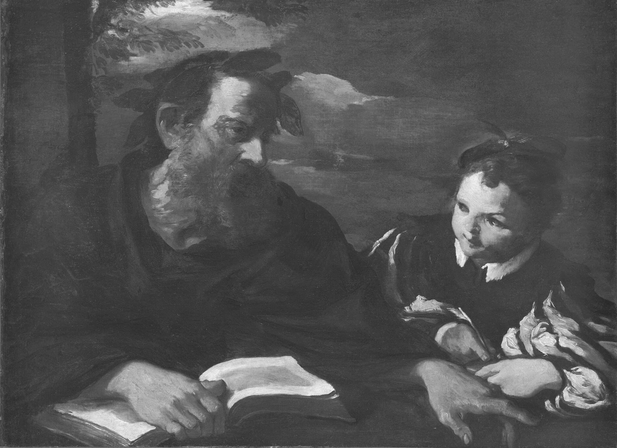 Homer Dictating, by Pier Francesco Mola, oil, 1662