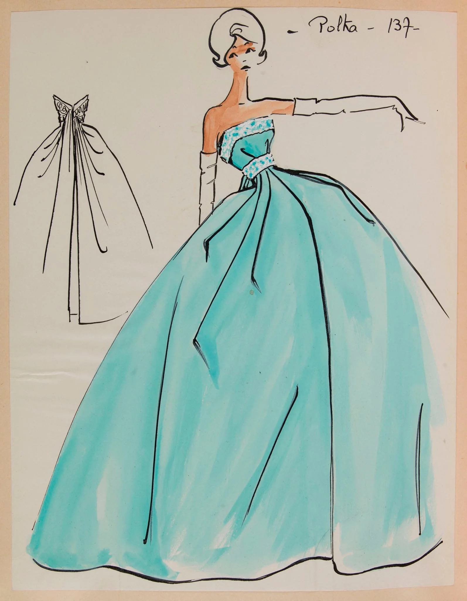 Polka, by Marie-Louise Carven, 1958