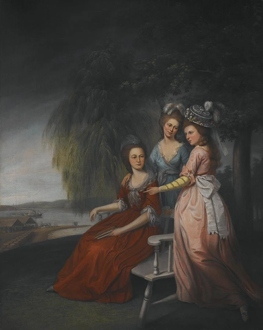The Ramsay-Polk Family at Carpenter's Point, Cecil County, Maryland, by James Peale, oil, 1797