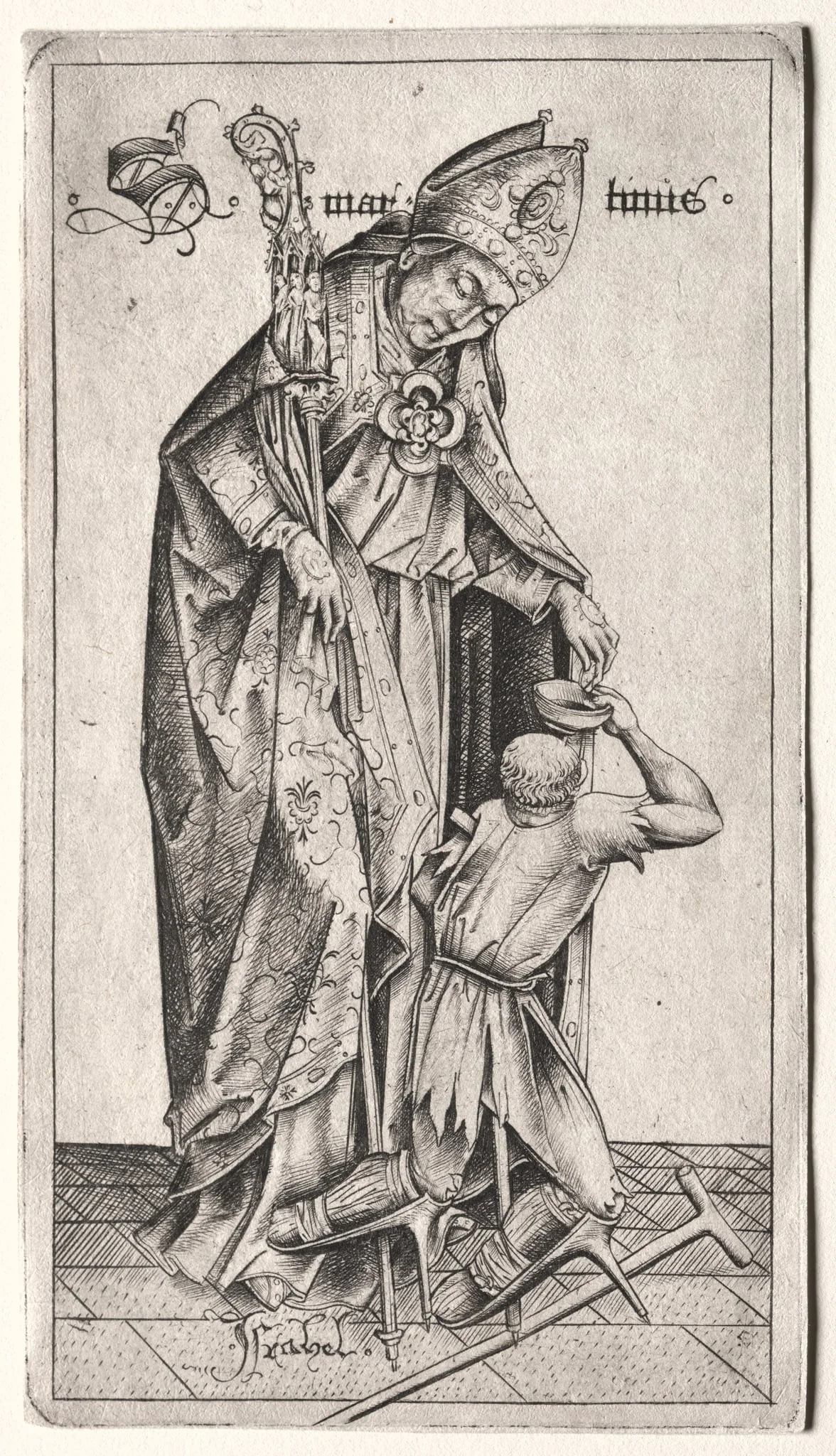 St. Martin, by Israhel van Meckenem, 1482