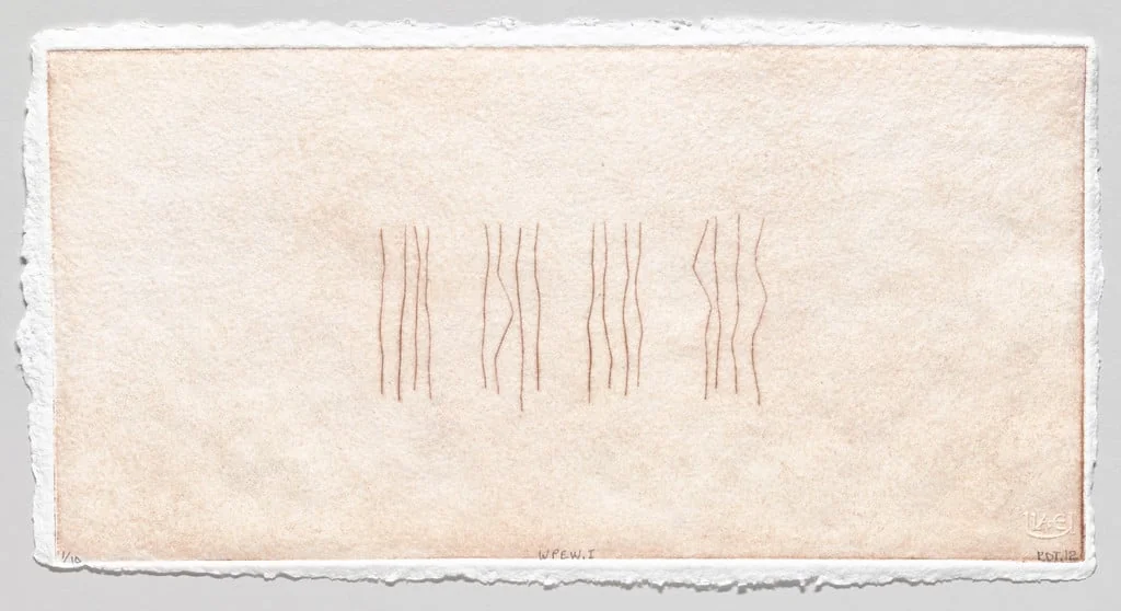 Untitled, by Richard Tuttle, ink, 2012
