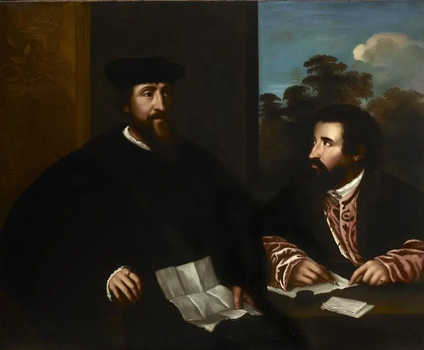 Georges d'Armagnac (c.1501–1585), Bishop of Rodez, with His Secretary Guillaume Philandrier (d.1565)