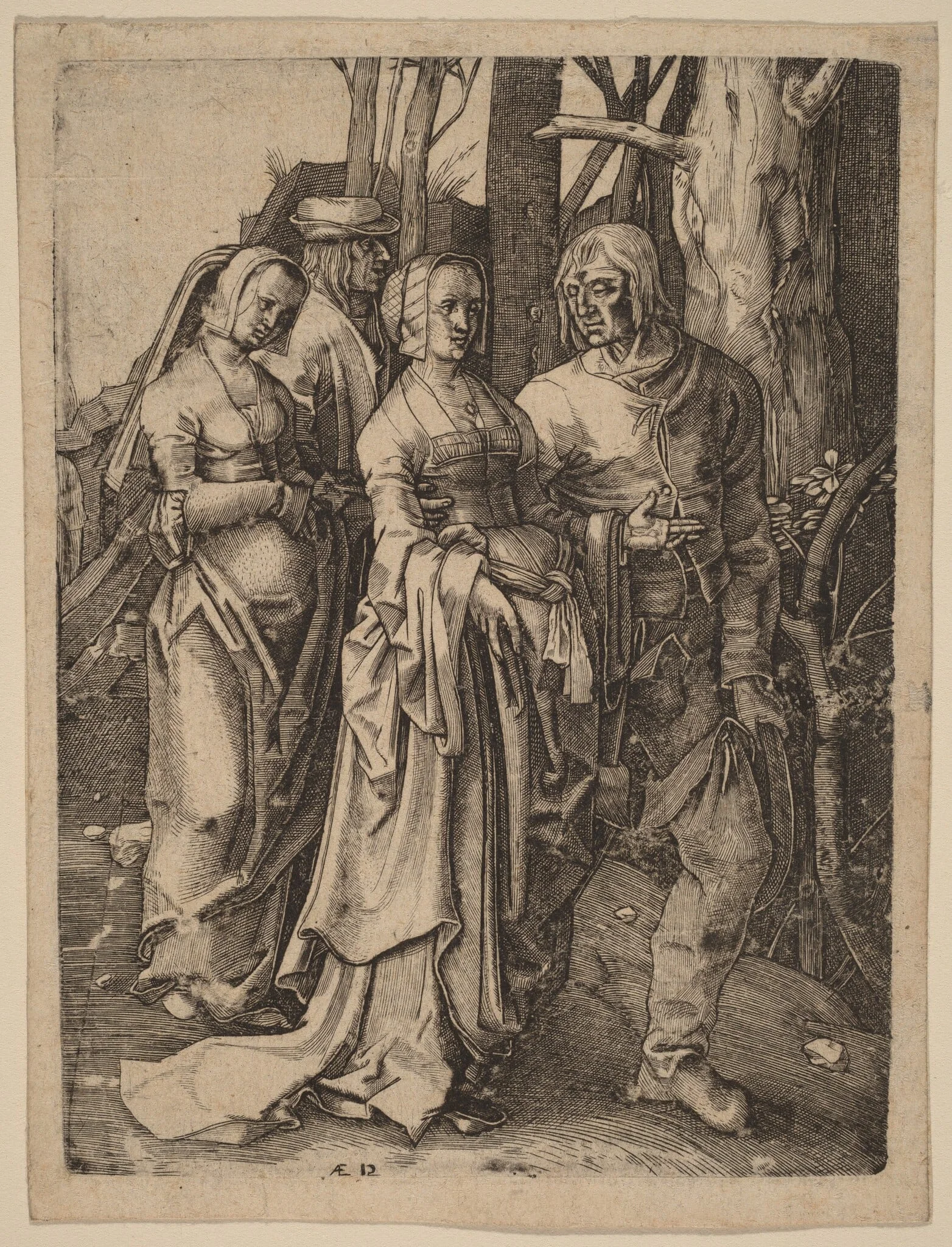 The Two Couples in the Forest